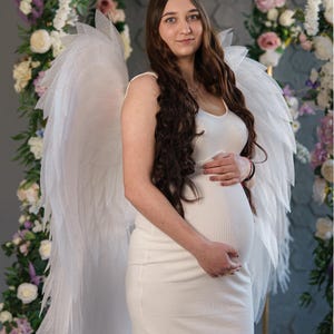 Fairy wings for pregnant photoshoot, cupid wings, photo props, cosplay wings, white angel wings, wings for wedding photoshoot, angel wings