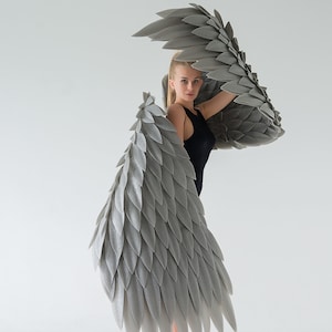 Colored wings for dance, angel wings, dance accessory, graphite wings, movable dance wings, wings for party, dance costume, big wings