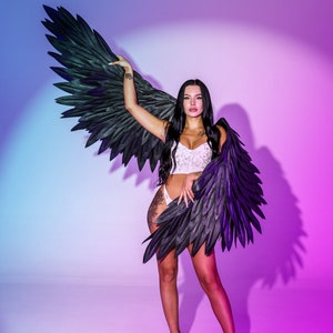 Big black wings costume, sexy costume , wings for photoshoot