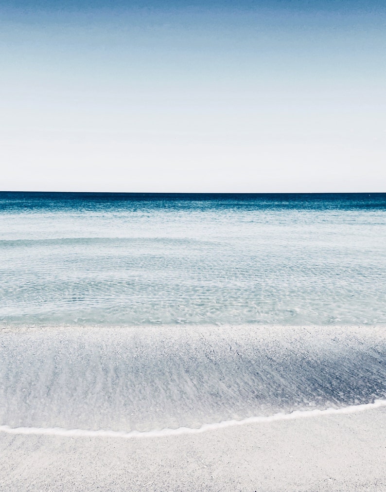 Beach Decor Set of 3 Beach Wall Art Ocean Print Calm Etsy