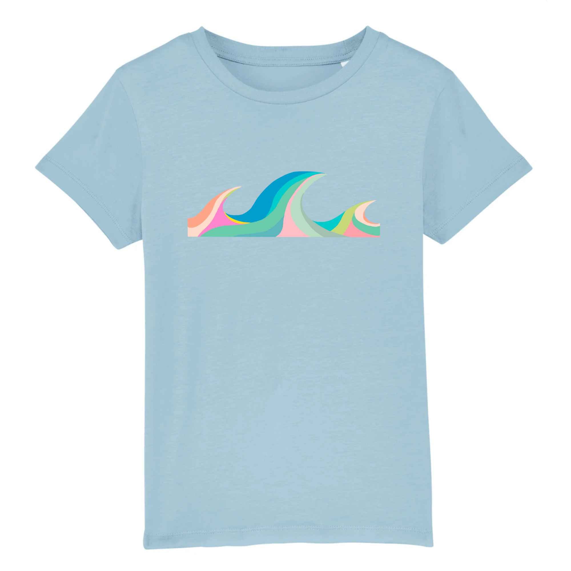 Surfer Kids Tshirt Organic Cotton Graphic wave ocean Etsy