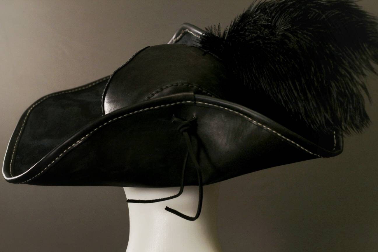 Leather Fancy Custom Pirate Hat Etsy Sweden