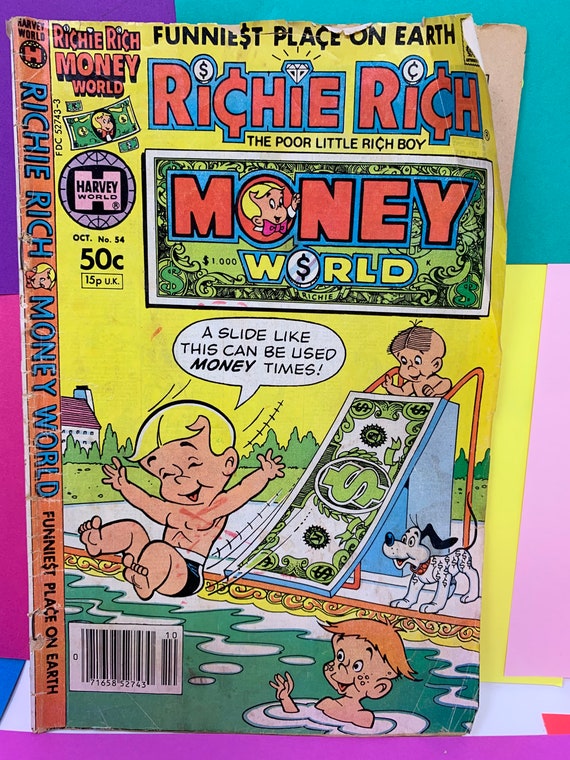 Buy Vintage October 1981 No. 54 Richie Rich Money World Comics Online in India - Etsy Buy Vintage October 1981 No. 54 Richie Rich Money World Comics Online in India - Etsy