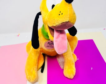 Peluche Disney Vintage Pluto con Topolino, personaggio giocattolo da collezione