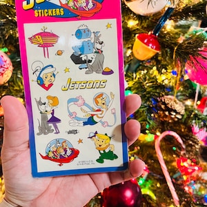Retro Jetsons Mello Smello Sticker Collection - Vintage Space Age Cartoon Family Decals
