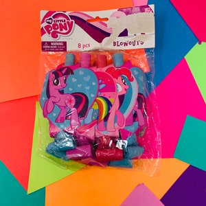 My Little Pony Party Blowouts, Noise Makers, Party Accessories, Party favors My Little Pony, 80s Party Decor, 90s Party Decor