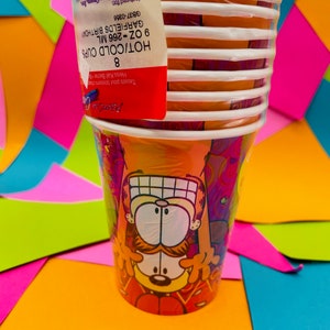 Vintage Garfield & Odie Birthday Party Decorations: Cups, Gifts, Plush Toys, Retro Collectibles