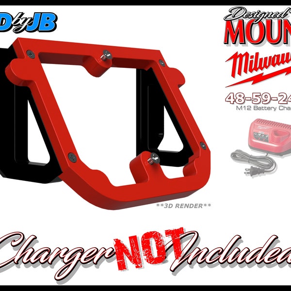 Milwaukee Charger and Battery Mount Etsy