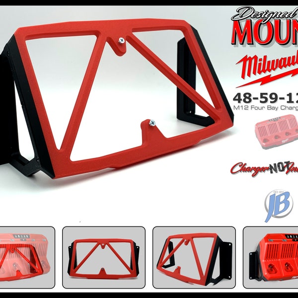 Milwaukee Charger and Battery Mount Etsy