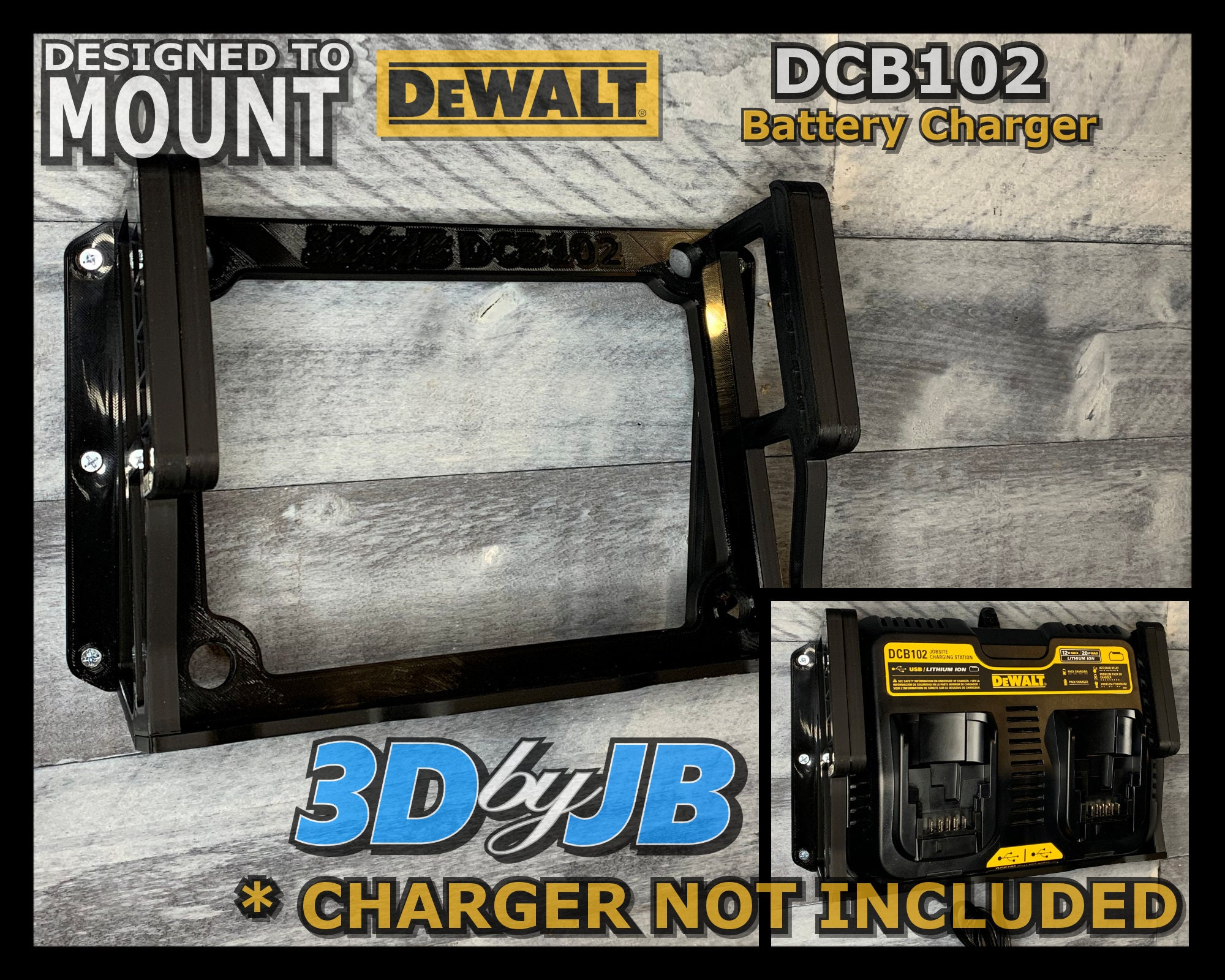 DEWALT DCB102 Battery Charger Wall Mount Made in USA charger Etsy