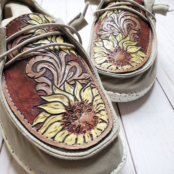 Sunflower Hey Dude Custom Hey Dude Shoes Mujer Hombres Chicas