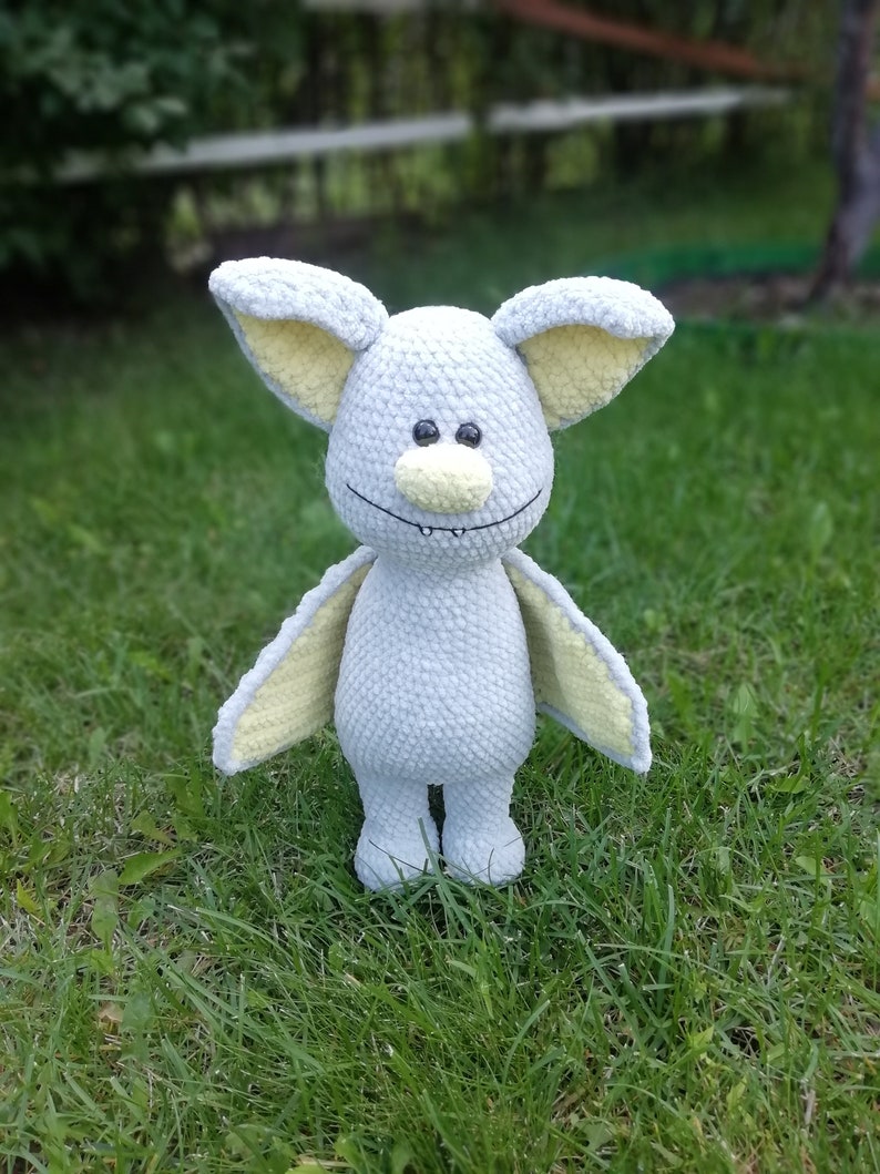Christmas gift Amigurumi bat plushie pattern Halloween crochet plush pattern Birthday gift for baby toys Bat plush crochet pattern