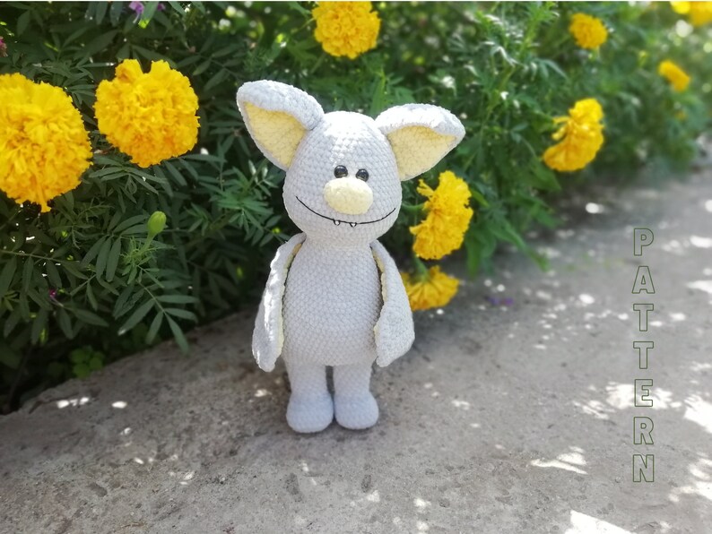 Christmas gift Amigurumi bat plushie pattern Halloween crochet plush pattern Birthday gift for baby toys Bat plush crochet pattern