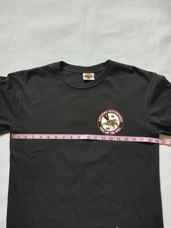 HTF Vintage Vans Antihero Skateboard tee - image 4