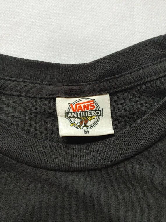 HTF Vintage Vans Antihero Skateboard tee - image 3