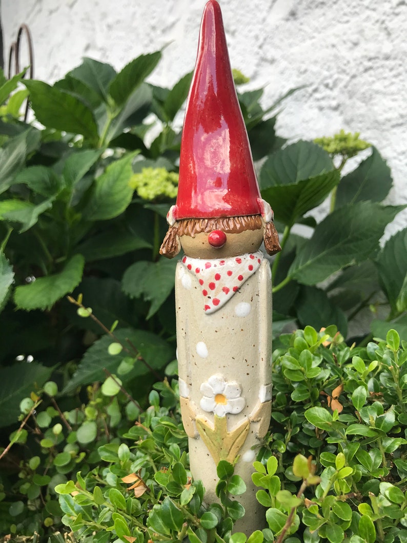 Handgetöpferte Wichtel für den Garten Dekoration Etsy