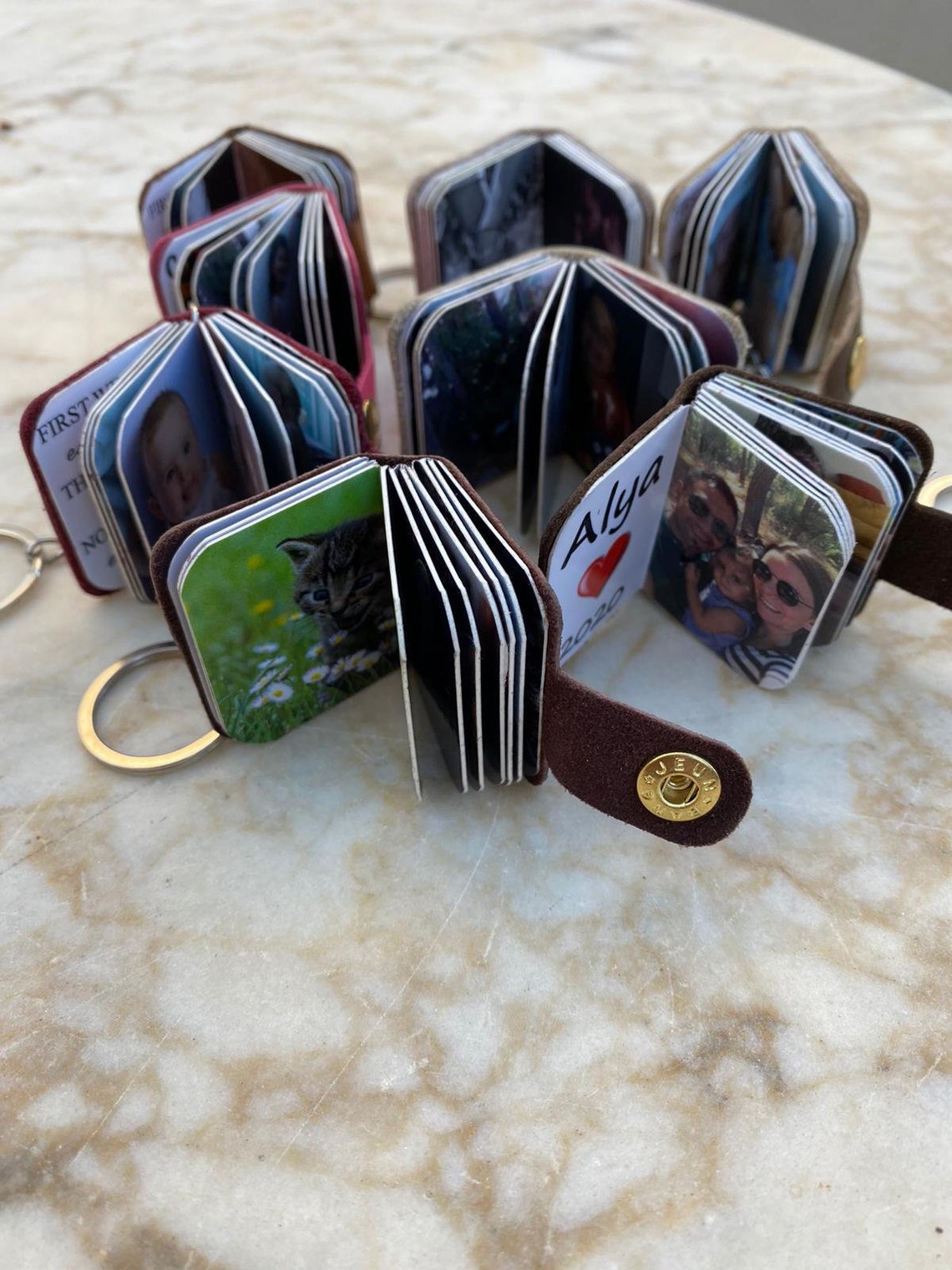 18 Photo Mini Album Keychain-Album Keychain-Photo Keychain in | Etsy