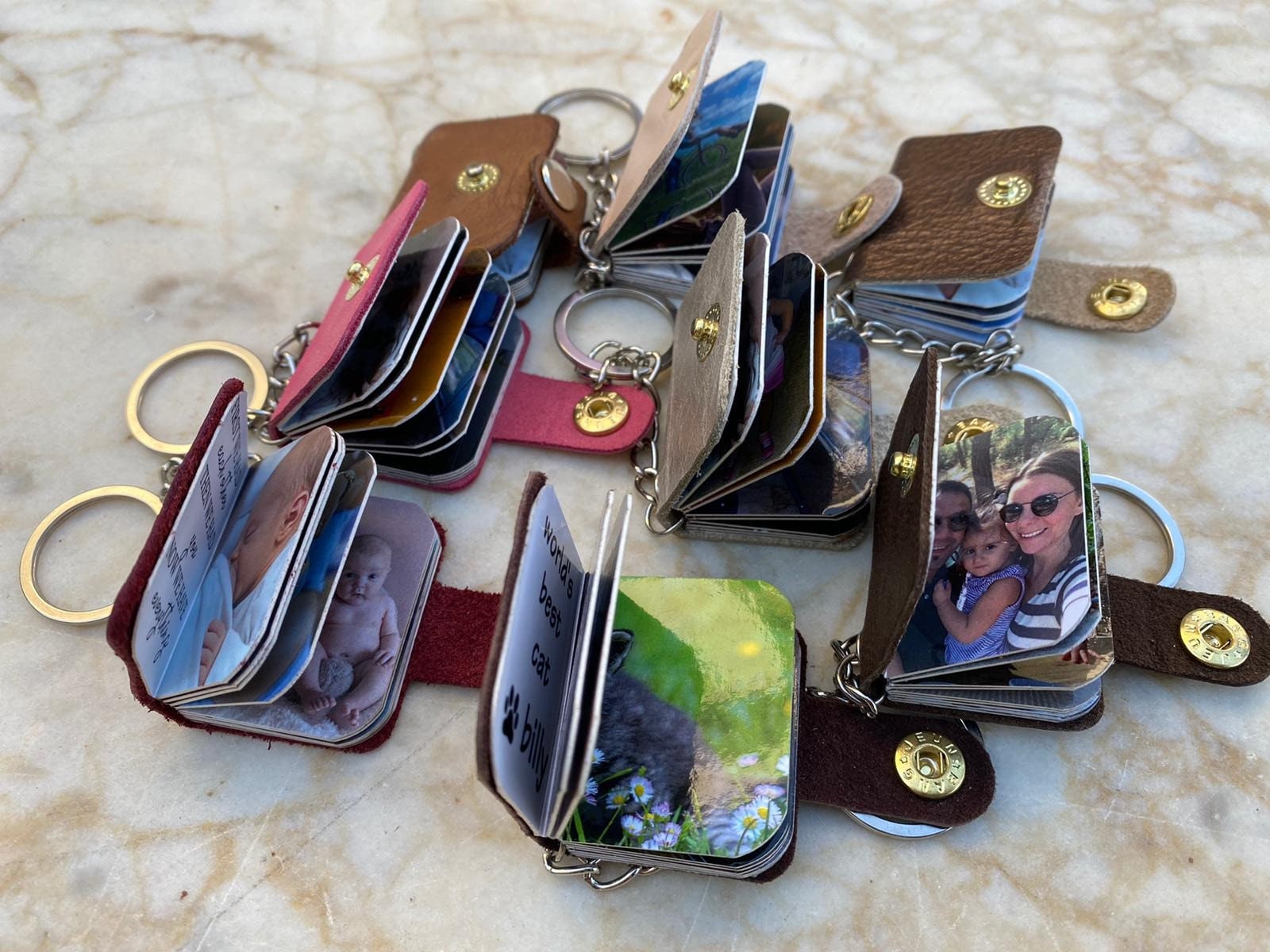 18 Photo Mini Album KeychainAlbum KeychainPhoto Keychain in Etsy