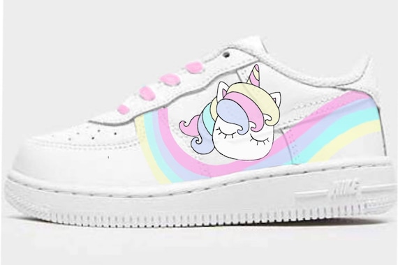 Unicorn and rainbow Nike Air Force One 