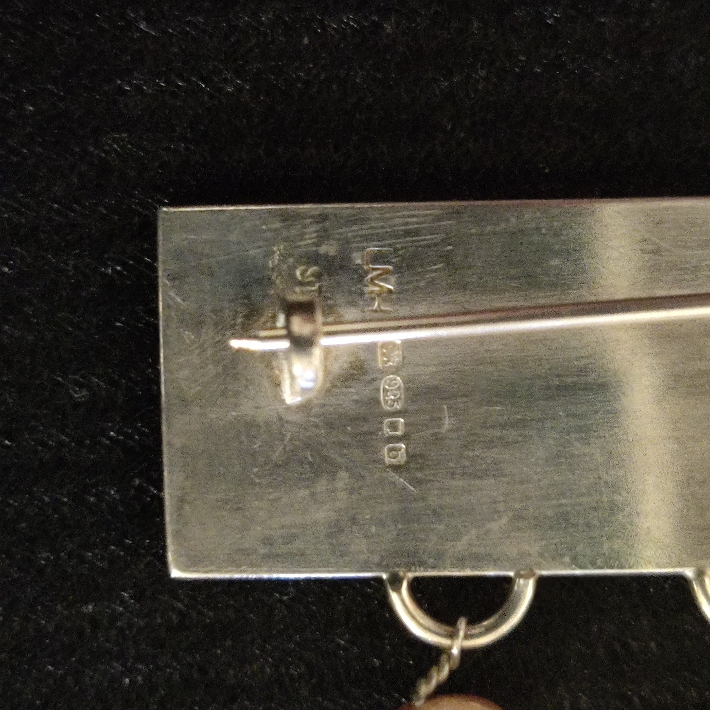 Handmade Sterling Silver Large Brooch with Pearls. Hallmarked Etsy.de