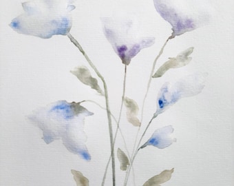 Winter Blooms - Original watercolour floral painting