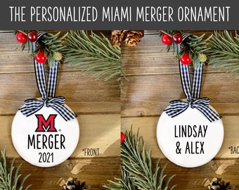 Personalized Miami University - Merger Ornament