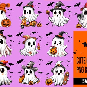 Cute ghost png bundle, Halloween png, coffee png, bougie png, bougie ghost, here for the boos, sticker png, mug png, Trending png, dtf, png