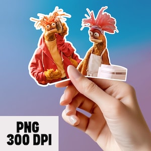 Pepe the King Garnele png, lustiger Aufkleber png, Pepe Muppets png, Laptop Aufkleber, TikTok Trending, Lustiges Meme png