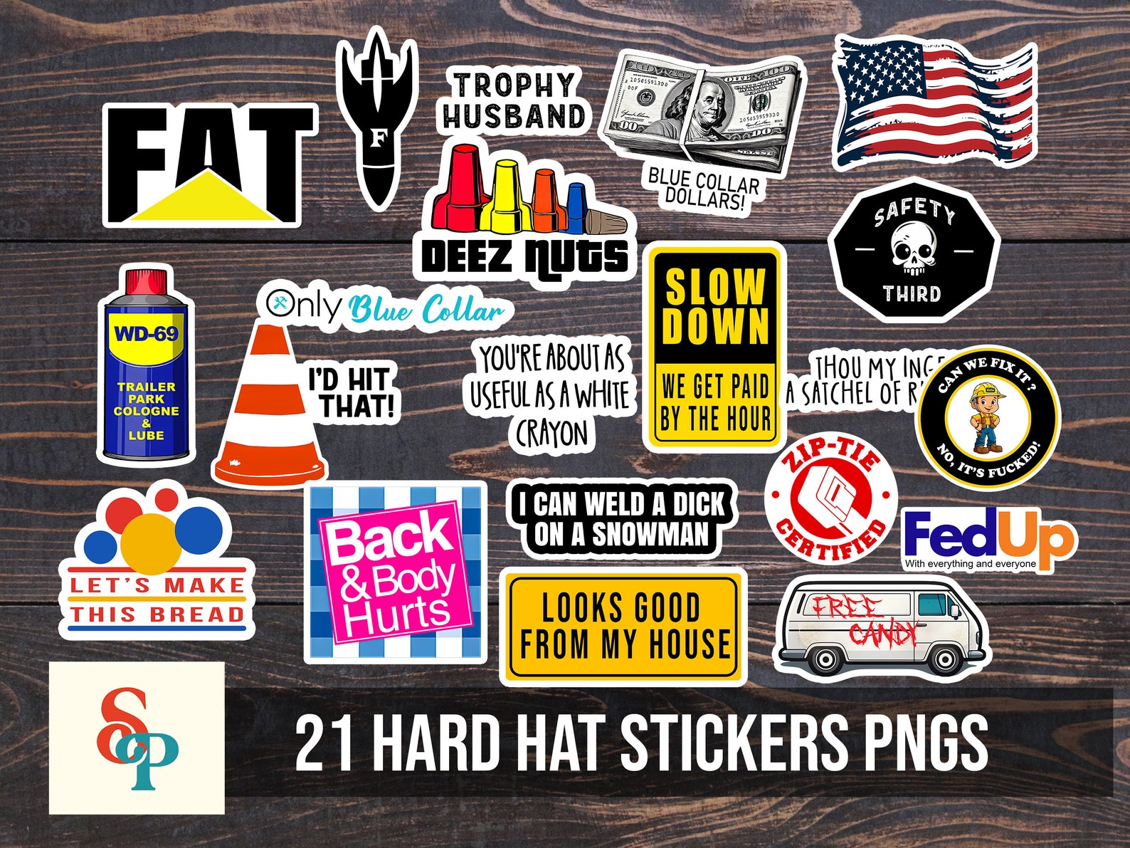 Hard Hat Stickers SUPER FUNNY Hard Hat Stickers Png Toolbox Decals, Hardhat Sticker Png ...