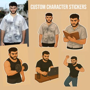 Custom photo stickers png - personalized png stickers decals for laptops, mirrors, tumblers, and more