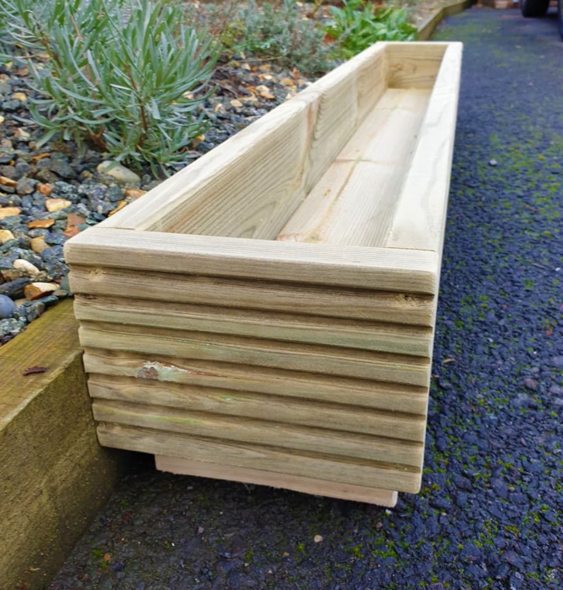 Handmade Wooden Decking Planter Box 120cm Pressure Treated | Etsy