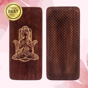 Sadhu Board for Beginners, Meditation Gifts, Yoga gifts, Standing on Nails image 2