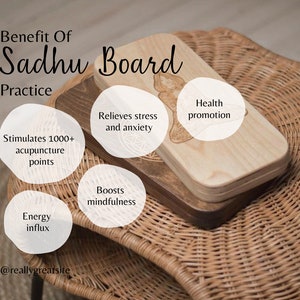 Sadhu Board for Beginners, Meditation Gifts, Yoga gifts, Standing on Nails image 9