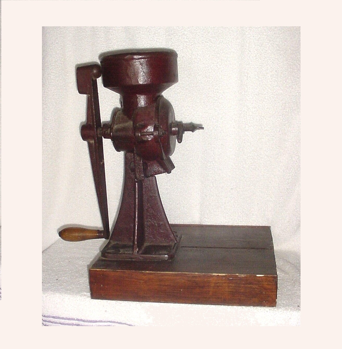 antique corn mill