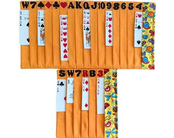 Samba Card Organizer Mat Set – Bugs and more bugs, Cotton Fabric, Labeled Pockets