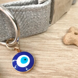 Evil Eye Collar Charm | Protection Evil Eye Tag Accessories | Nazar Collar Accessory | Evil Eye Collar Decoration for Pets