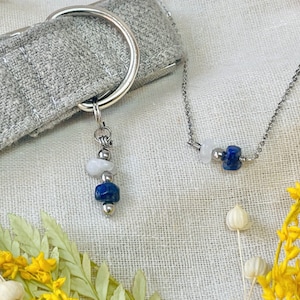 Collar y dije para collar Bestfriend Dog and Human / Joyas con piedra natal a juego, regalo para perro y dueño