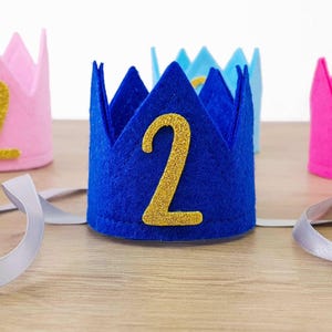 Dog Birthday Crown | Cat Party Hat with Age | Custom Dog Crown Birthday Accessory