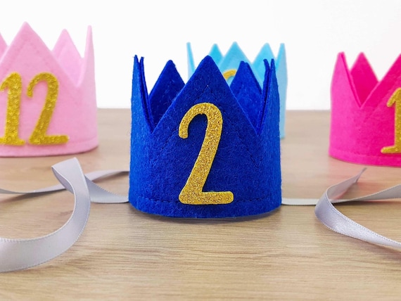 Dog Birthday Crown | Cat Party Hat with Age | Custom Dog Crown Birthday Accessory