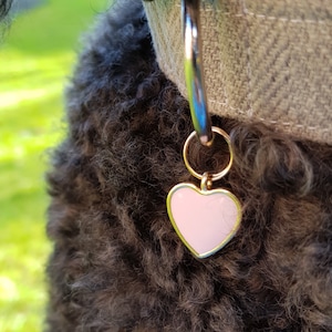 Love Heart Collar Charm | Heart Dog Accessory | Cat Valentines Day Charm | Love Heart Pet Jewellery | Girl Dog Charms image 2