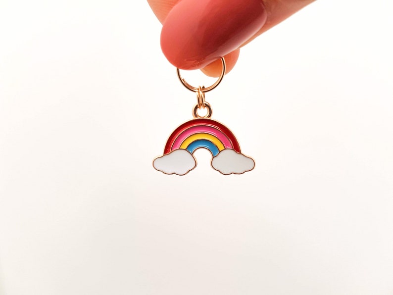 Rainbow Collar Charm | Rainbow Dog Collar Accessory | Cat Collar Jewellery | Rainbow for Dogs | Rainbow Collar Add-On | Pet Pride Decoration image 3