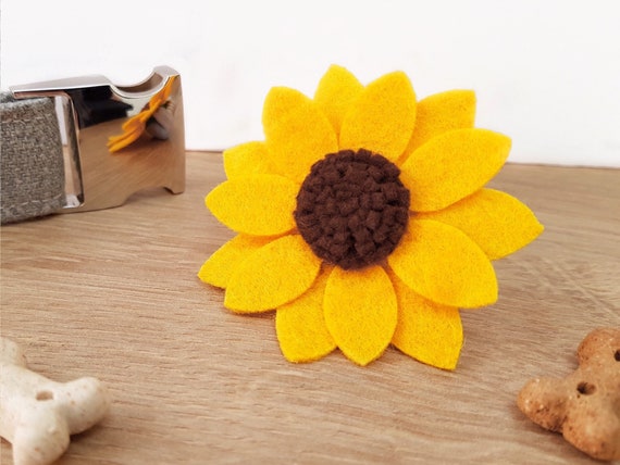 Sunflower Collar Accessory Flower for Dogs Collar Sunflower Dog Collar Attachment Cat Collar Flower Pet Flower Neckwear Etsy Canada