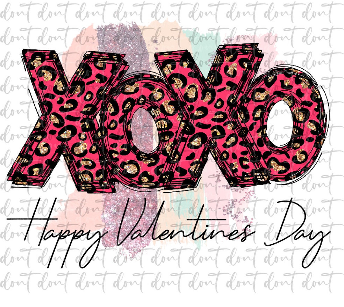 Xoxo Happy Valentines Day Png Xoxo Png Xoxo Valentines Png | Etsy
