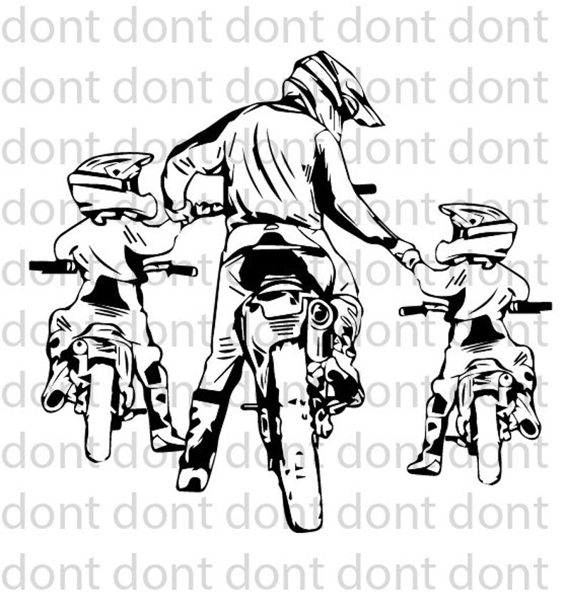 Free Free 195 Dirt Bike Father And Son Svg SVG PNG EPS DXF File