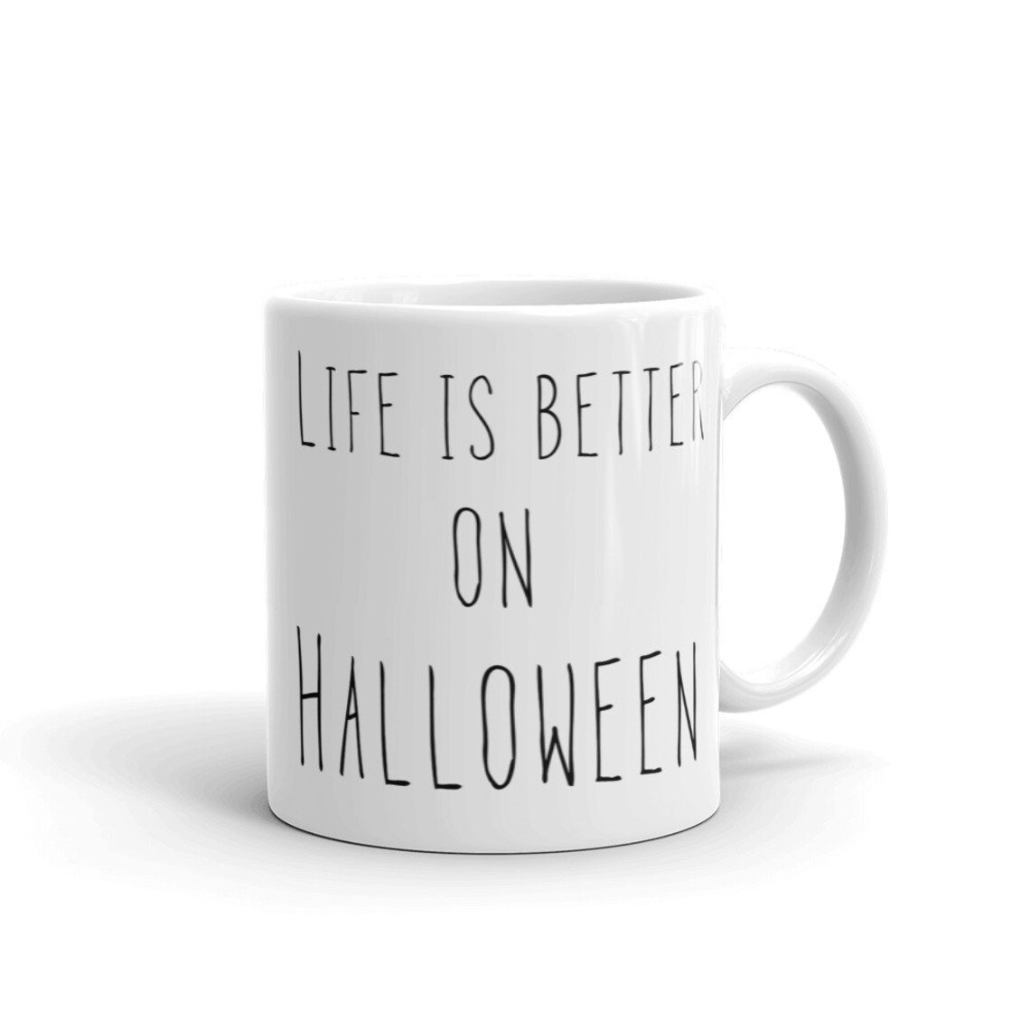 Life is Better on Halloween Coffee Mug Autumn Fall Gift for Etsy