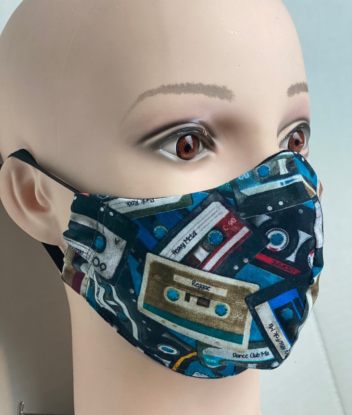 Retro Cassette Tape Reusable Face Mask Etsy
