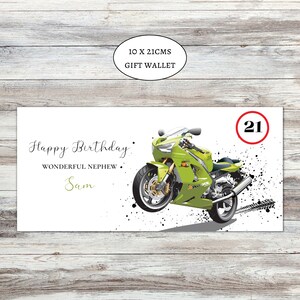 Racing Cars and Motor Bikes Gift Wallet Money Wallet for Grandson Son ...
