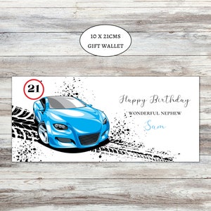 Racing Cars and Motor Bikes Gift Wallet Money Wallet for Grandson Son ...