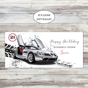 Racing Cars and Motor Bikes Gift Wallet Money Wallet for Grandson Son ...