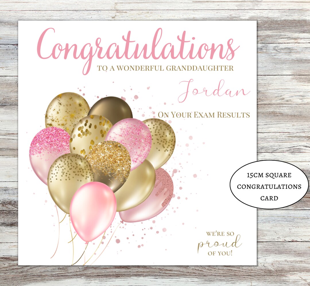 Congratulations on Your Exam Card for Boys Card for Girls, A Level ...